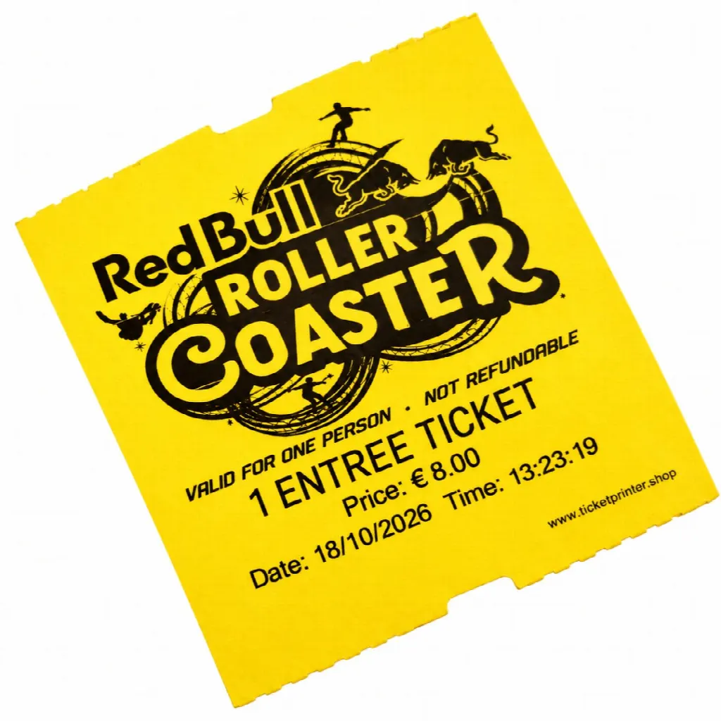 CoatCheck-Rolle, Eintrittskarten „Economy“ ohne Kontrollstreifen, 14×550 Tickets, gelb