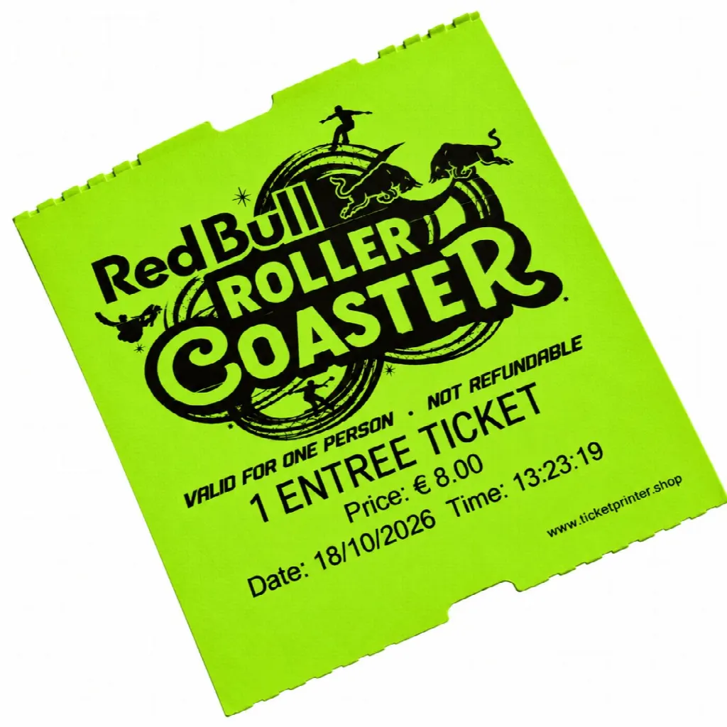 CoatCheck-Rolle, Eintrittskarten „Economy“ ohne Kontrollstreifen, 14×550 Tickets, grün
