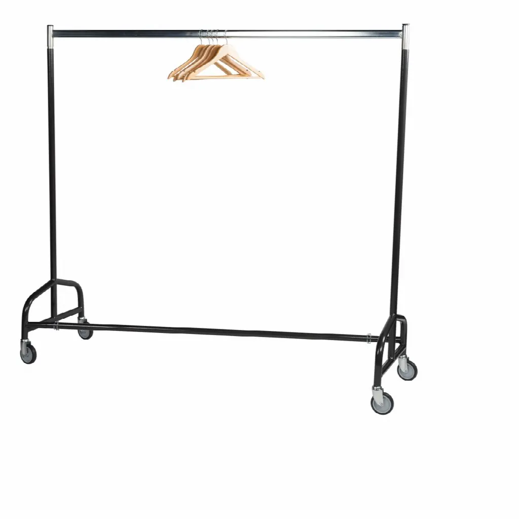 Single level mobile coat rail rack – transport