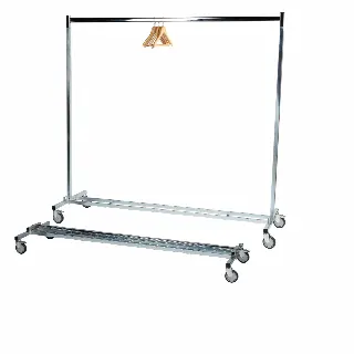 Foldable mobile coat rail