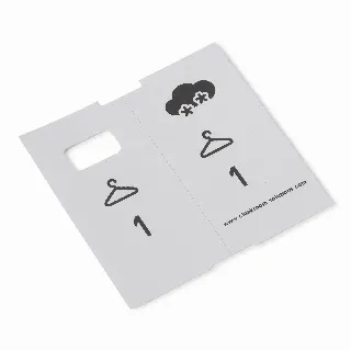 1000 pre-printed cloakroom tickets, silver-grey